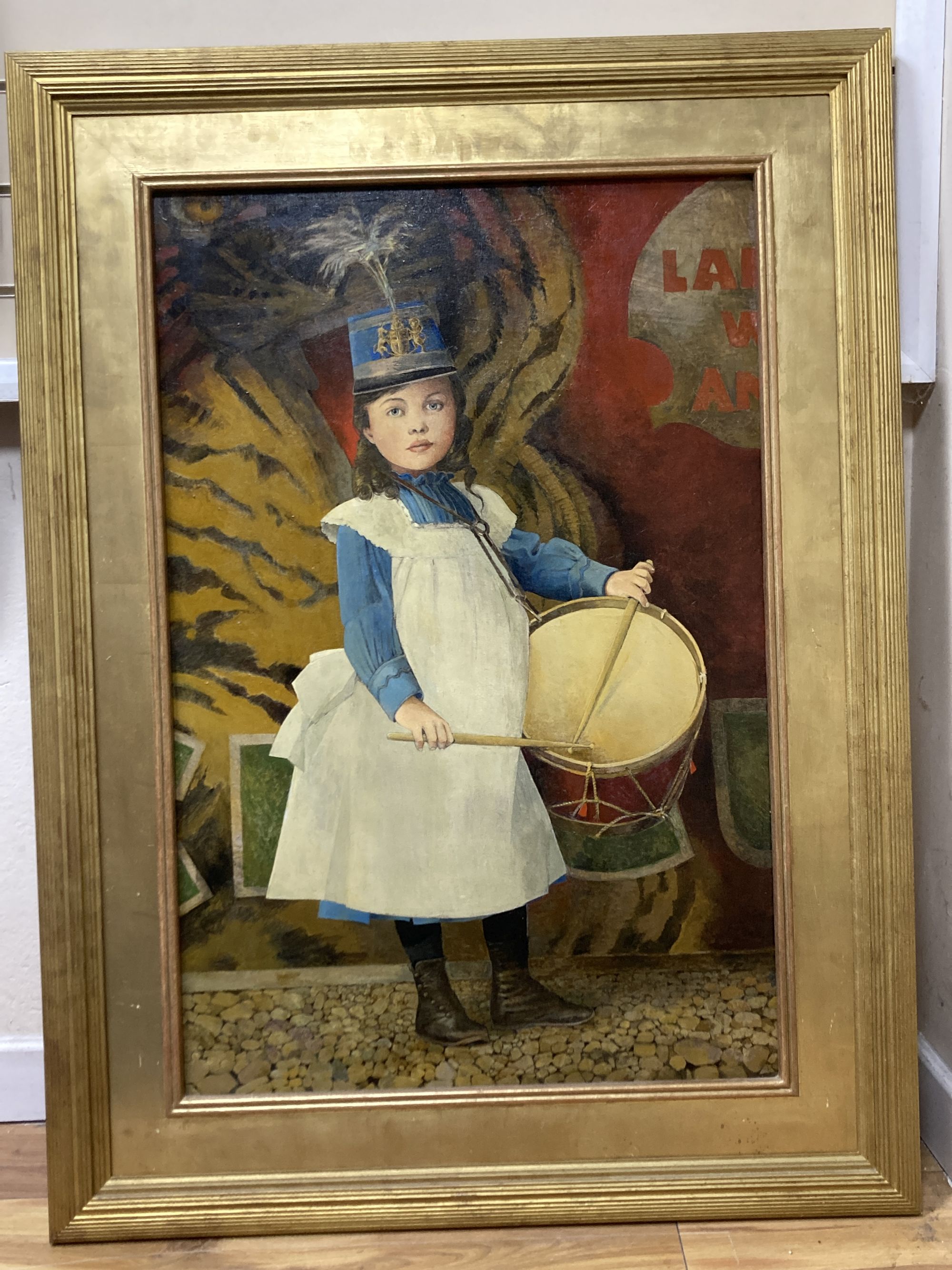 John Speirs, oil on canvas, Emma Pears, Exhibition label verso, 90 x 60cm